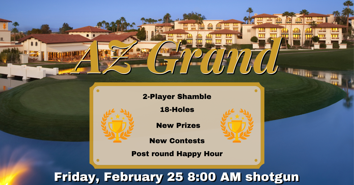 Fun and organized golf tournament at the AZ Grand in Phoenix, AZ