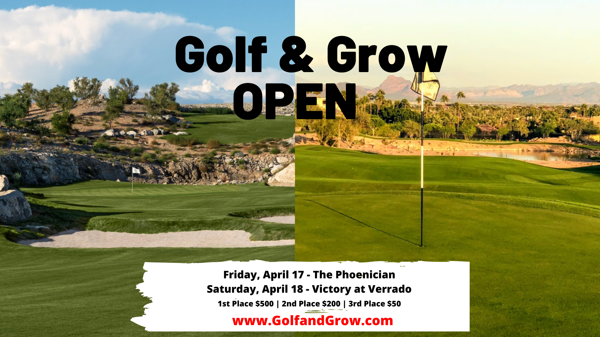 Golf and Grow Open is the best way to test golf skills at two iconic courses in az 